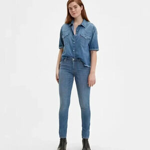 Levi's 711 Skinny Medium Wash Low Rise Jeans Size 25